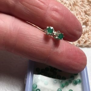 Genuine Emerald Earring